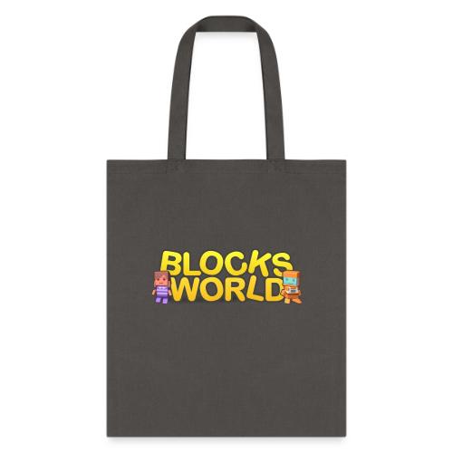 Blocksworld: Logo with Characters - Tote Bag