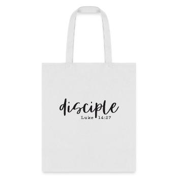 Disciple Bible Verse Christian - Tote Bag - white - Front