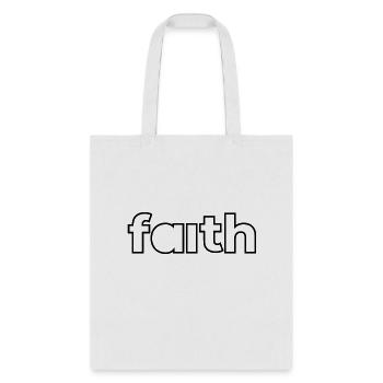 Faith Christian Clothing Design - Tote Bag - white - Front