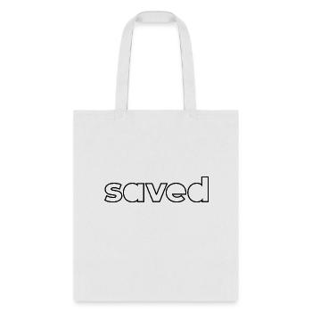 Saved Christian Clothing Design - Tote Bag - white - Front