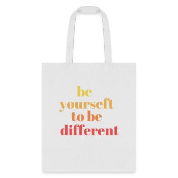 Be yourself - Tote Bag - white - Front