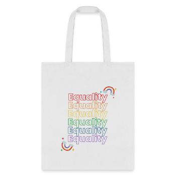 Rainbow Equality - Tote Bag - white - Front