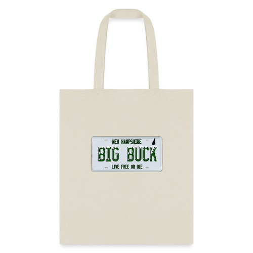 Big Buck NH License Plate Camo - Tote Bag