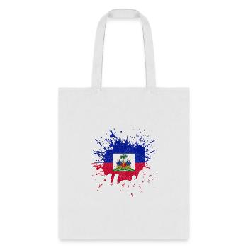 Haiti Patriotic Haitian Pride Flag Haiti - Tote Bag - white - Front