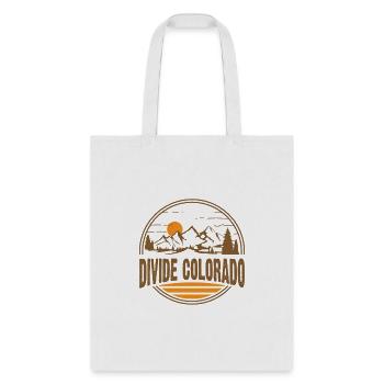Divide Colorado Mountain Hiking Print - Tote Bag - white - Front