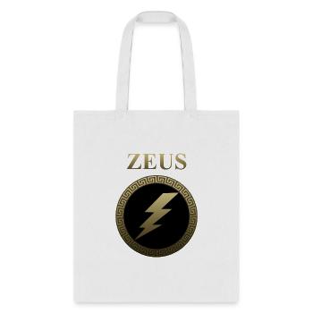 Zeus Ancient Greek God Thunderbolt - Tote Bag - white - Front