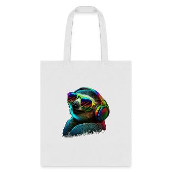 Sloth Music - Tote Bag - white - Front