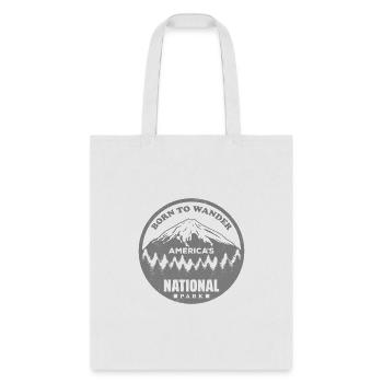 Born To Wander Americas National Par - Tote Bag - white - Front