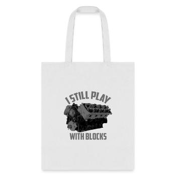 I Still Play With Bloc Racing Maintenance - Tote Bag - white - Front