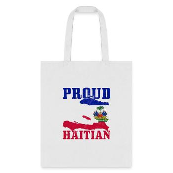 Haiti Proud Haitian Flag Map Pride Haiti - Tote Bag - white - Front