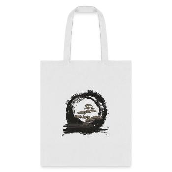 Bonsai Japanese Calligraphy Bonsai - Tote Bag - white - Front