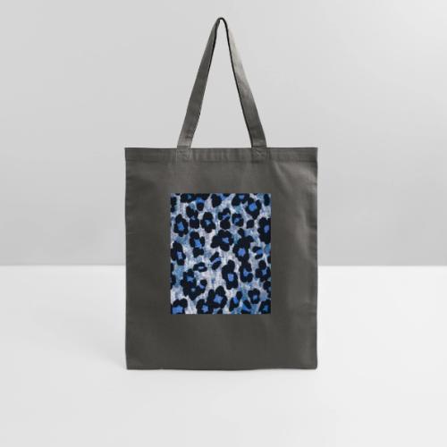blue ank black leopard pattern - Tote Bag