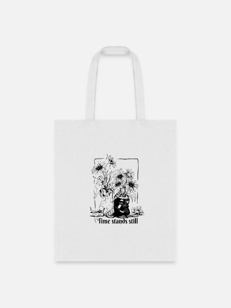 Botanic Daisies Serenity - Tote Bag - white