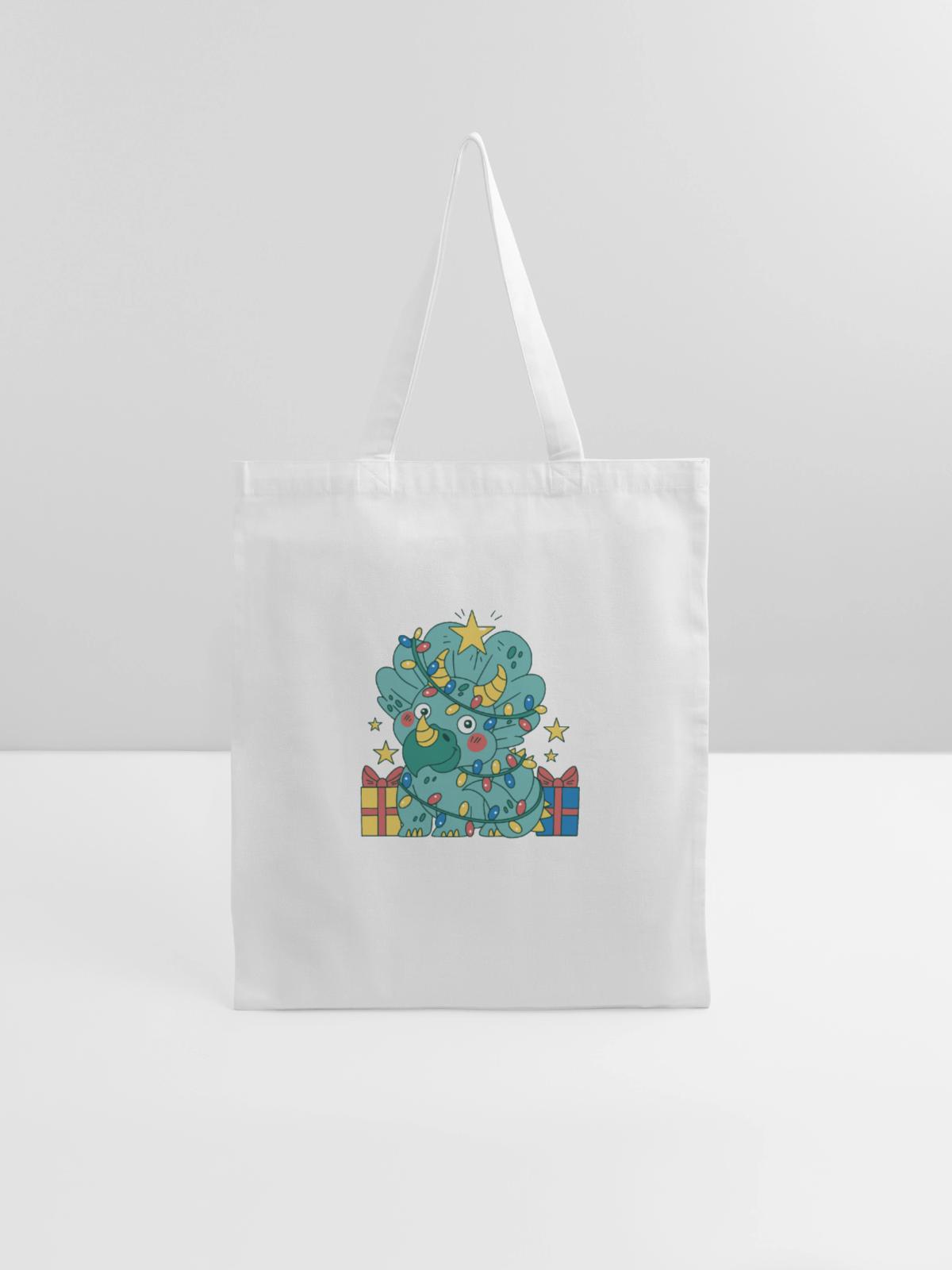 Prehistoric Holiday Cheer - Tote Bag - white - Front