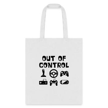 OUT OF CONTROL - Tote Bag - white - Front