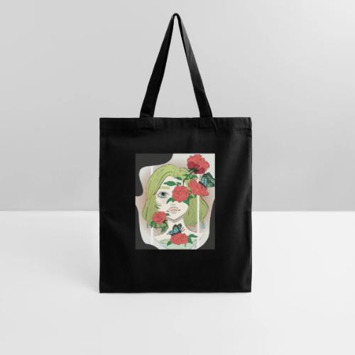 Girl with Rose Vine - Tote Bag