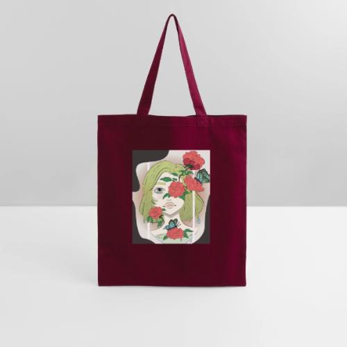 Girl with Rose Vine - Tote Bag