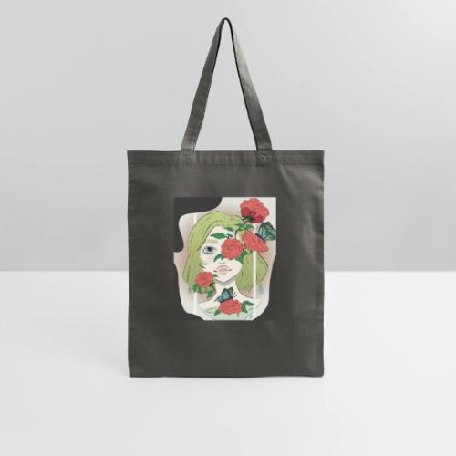 Girl with Rose Vine - Tote Bag