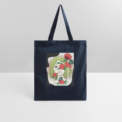 Girl with Rose Vine - Tote Bag