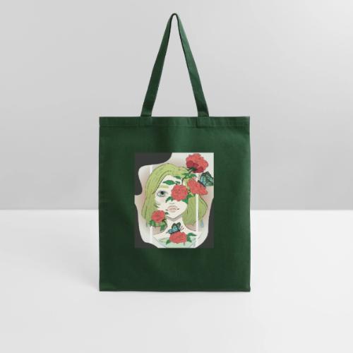 Girl with Rose Vine - Tote Bag