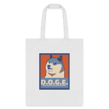 DOGE Department of Government Efficiency - Tote Bag - white - Front