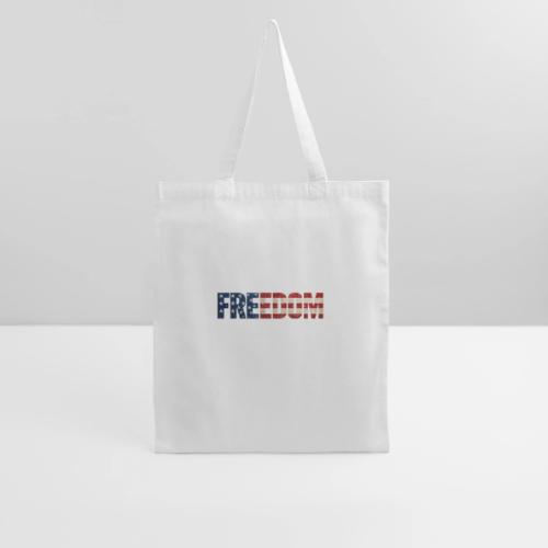 Freedom American Flag Distressed Patriotic Shirt - Tote Bag