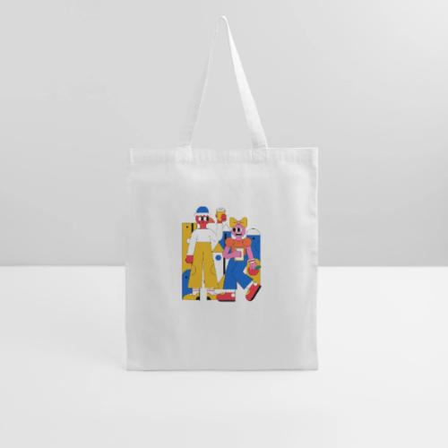 Bold Geometric Duo Pop Art - Tote Bag
