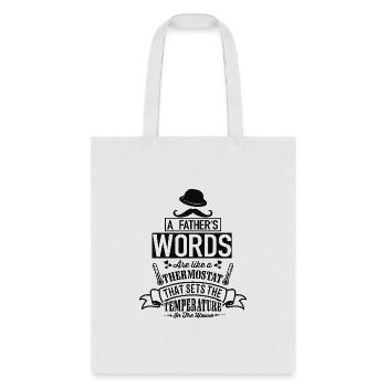 Funny Mens Golfing T Shirts Best Dad by Par - Tote Bag - white - Front