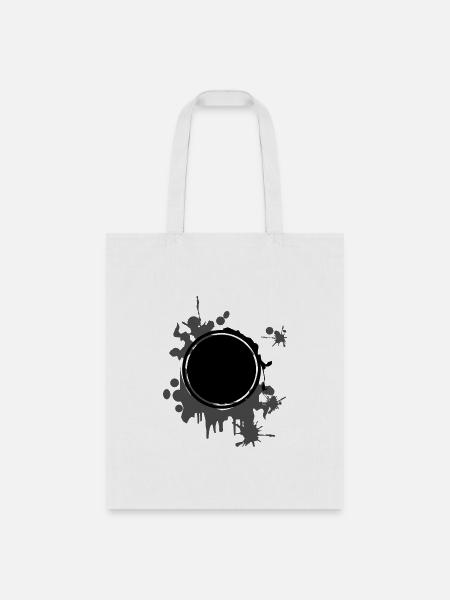 grundge paint drip - Tote Bag - white