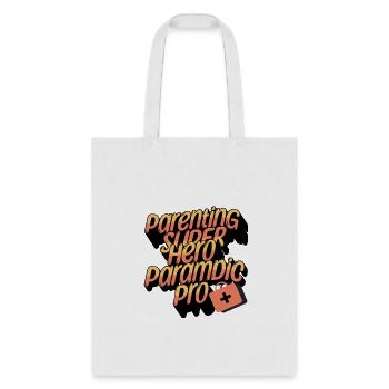 Parenting Super Hero Paramedic Pro - Tote Bag - white - Front