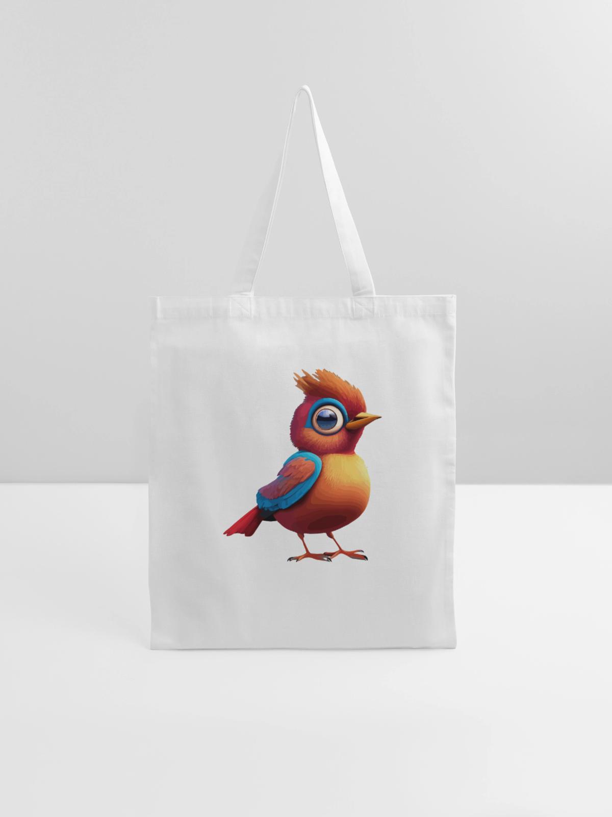 Bird small cartoon - Tote Bag - white - Front