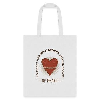 Broken Heart - Tote Bag - white - Front