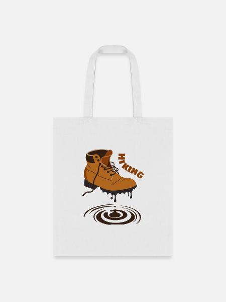 Hiking Boots Art - Tote Bag - white