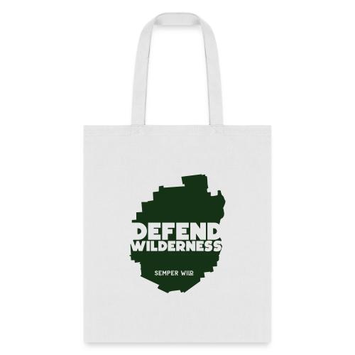Semper Wild Defend Wilderness Park Silhouette - Tote Bag