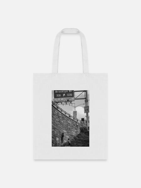 Cliffhanger: Brooklyn Bridge - Tote Bag - white