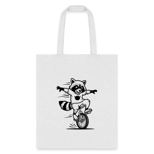 Unicycle Fox Cartoon - Tote Bag