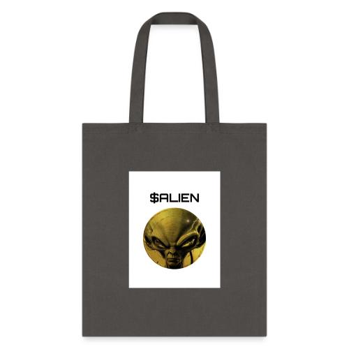 PulseChainAlien Black & Yellow $Alien - Tote Bag