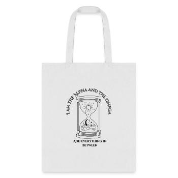 I Am the Alpha and the Omega and Everything in Bet - Tote Bag - white - Front