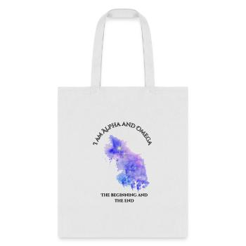 I Am Alpha and Omega: The Beginning and the End - Tote Bag - white - Front