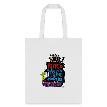 niks haunted house of movies - Tote Bag - white - Front