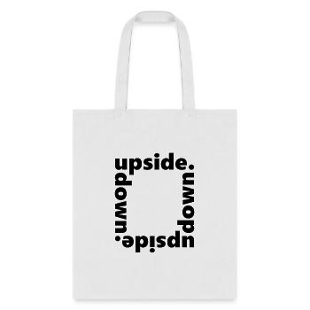 upside down streetwear - Tote Bag - white - Front