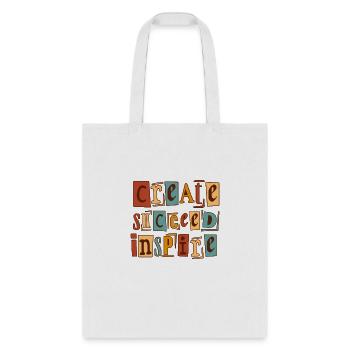 Créez une inspiration réussie - Sac fourre-tout - blanc - Devant