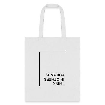 Think in others formats - Tote Bag - white - Front