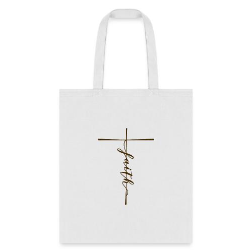 Faith for shirt 01aPNG Brown - Tote Bag