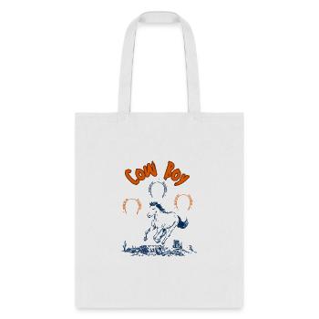 cowboy horse design - Tote Bag - white - Front
