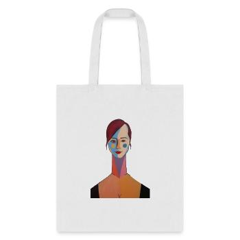 girl - Tote Bag - white - Front