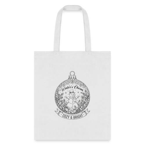 Festive Snowman T-Shirt - Tote Bag