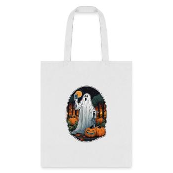 ghost selfie - Tote Bag - white - Front