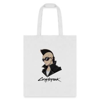 CRYPTO CYBER PUNK - Tote Bag - white - Front