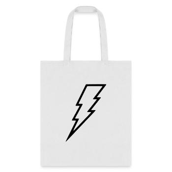 lightning, lightning bolt, bolt of light, flashing - Tote Bag - white - Front